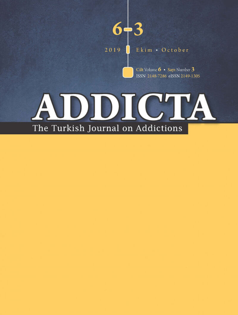 Addicta: The Turkish Journal on Addictions issue cover