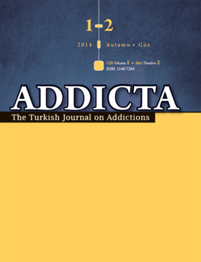 Addicta: The Turkish Journal on Addictions issue cover